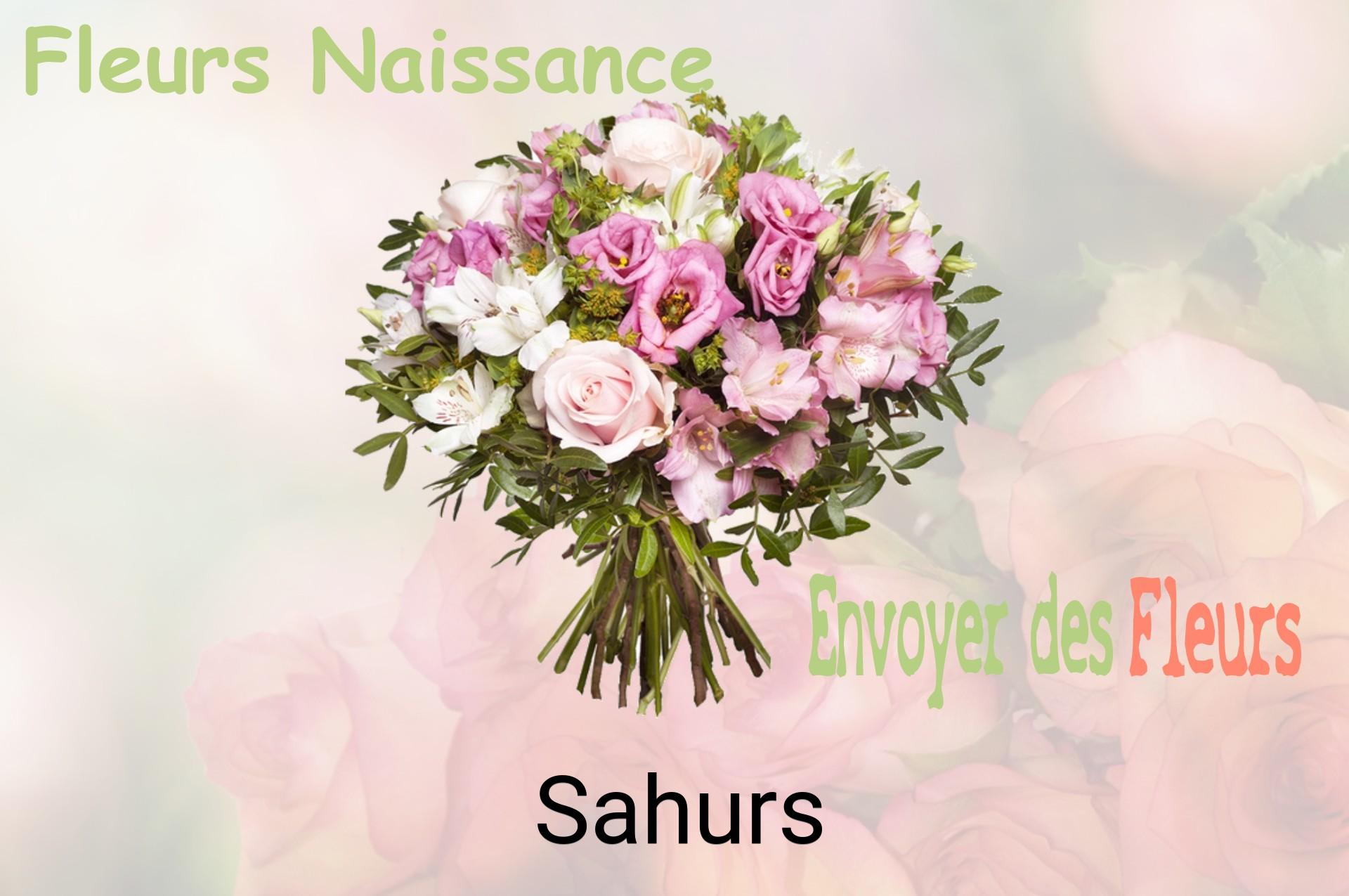 Bouquet de fleurs de naissance livré à Sahurs